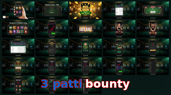 Main screen of 3 Patti Bounty bet page for PK players