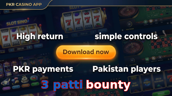 Main screen of 3 Patti Bounty gamedownload page for PK players